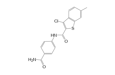 N-[4-(aminocarbonyl)phenyl]-3-chloro-6-methyl-1-benzothiophene-2-carboxamide