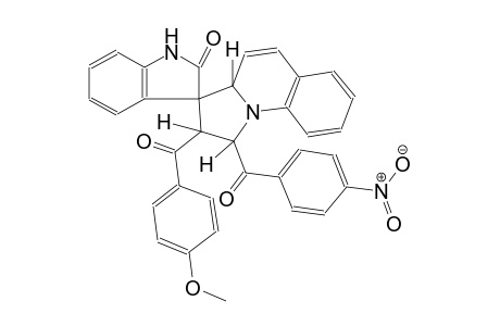(1'S,2'S,3R,3a'R)-2'-(4-methoxybenzoyl)-1'-(4-nitrobenzoyl)-2',3a'-dihydro-1'H-spiro[indoline-3,3'-pyrrolo[1,2-a]quinolin]-2-one