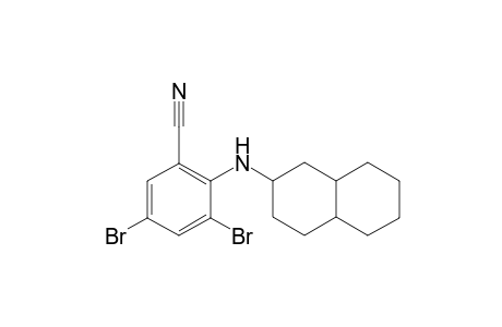 3,5-Dibromo-2-decahydronaphthylaminobenzonitrile