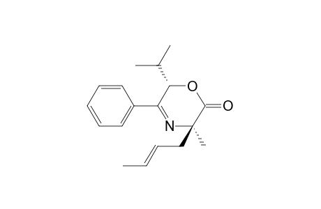 (3R,6S)-6-Isopropyl-3-methyl-3-[(E)-but-2-enyl)-5-phenyl-3,6-dihydro-2H-[1,4]oxazin-2-one
