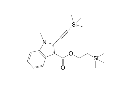 1-Methyl-2-(2-trimethylsilylethynyl)-3-indolecarboxylic acid 2-trimethylsilylethyl ester