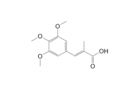 (E)-2-methyl-3-(3,4,5-trimethoxyphenyl)-2-propenoic acid