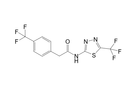 N-(5-(Trifluoromethyl)-1,3,4-thiadiazol-2-yl)-2-(4-(trifluoromethyl)phenyl)acetamide