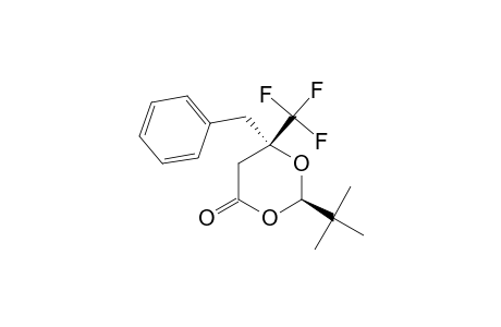 2R,6S-2-(t-Butyl)-6-benzyl-6-(trifluoromethyl)-1,3-dioxan-4-one