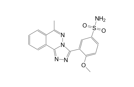 4-methoxy-3-(6-methyl[1,2,4]triazolo[3,4-a]phthalazin-3-yl)benzenesulfonamide