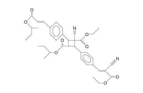 Dimer of ethyl 2-cyano-3-(4-[3-butoxy-3-oxo-(E)-propenyl]-phenyl)-(E)-propenoate