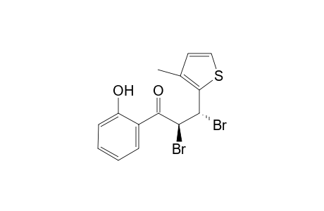 (2S,3S)-2,3-Dibromo-1-(2-hydroxy-phenyl)-3-(3-methyl-thiophen-2-yl)-propan-1-one