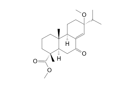 Methyl 13.beta.-methoxy-7-oxoabiet-8(14)-en-18-oate