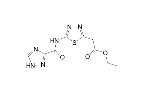 1,3,4-thiadiazole-2-acetic acid, 5-[(1H-1,2,4-triazol-3-ylcarbonyl)amino]-, ethyl ester