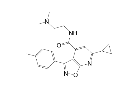 isoxazolo[5,4-b]pyridine-4-carboxamide, 6-cyclopropyl-N-[2-(dimethylamino)ethyl]-3-(4-methylphenyl)-