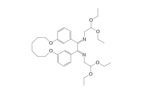 N,N-[1,4(1,3)-Dibenzena-5,12-dioxacyclododecaphane-2,3-diylidene]-bis(2,2'-diethoxyethanamine)