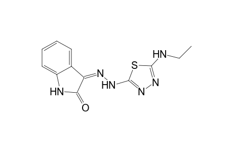(Z)-3-[2-(5-Ethylamino)-1,3,4-thiadiazol-2-yl)hydrazono]-indolin-2-one