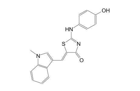 (5Z)-2-(4-hydroxyanilino)-5-[(1-methyl-1H-indol-3-yl)methylene]-1,3-thiazol-4(5H)-one