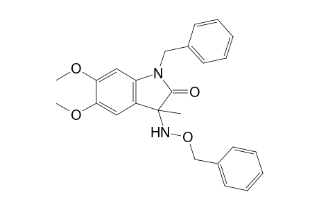 1-Benzyl-3-(benzyloxyamino)-5,6-dimethoxy-3-methyl-indolin-2-one