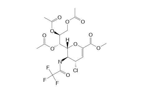 METHYL-7,8,9-TRI-O-ACETYL-2,6-ANHYDRO-4-CHLORO-3,4,5-TRIDEOXY-5-[(TRIFLUOROACETYL)-AMINO]-D-GLYCERO-D-GALACTO-NON-2-ENONATE