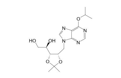 6-Isopropoxy-9-(2,3-O-isopropylidene-D-ribityl)purine