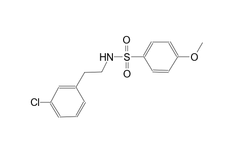 N-[2-(3-chlorophenyl)ethyl]-4-methoxybenzenesulfonamide