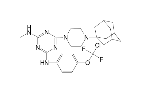 6-[4-(1-adamantyl)piperazin-1-yl]-2-N-[4-[chloro(difluoro)methoxy]phenyl]-4-N-methyl-1,3,5-triazine-2,4-diamine
