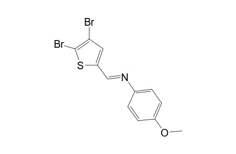 (E)-N-[(4,5-dibromothiophen-2-yl)methylene]-4-methoxyaniline