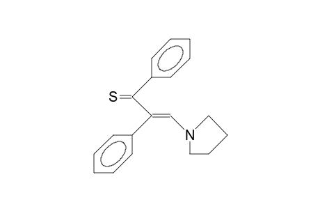 2,3-Diphenyl-1-pyrrolidino-propenethione-3