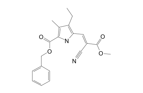METHYL-E-3-(5-(BENZYLOXY)-CARBONYL)-3-ETHYL-4-METHYL-PYRROL-2-YL-2-CYANOPROPENOATE