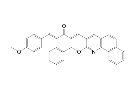 (1E,4E)-1-(2-(Benzyloxy)benzo[h]quinolin-3-yl)-5-(4-methoxyphenyl)-penta-1,4-dien-3-one