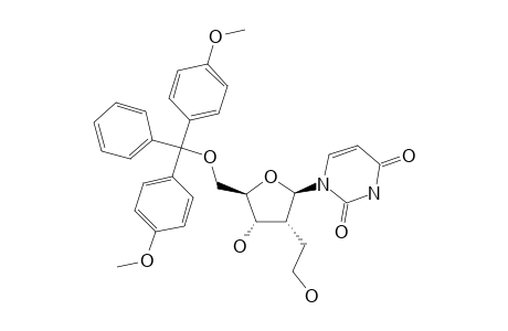 2'-DEOXY-5'-O-(4,4'-DIMETHOXYTRITYL)-2'-ALPHA-C-(2-HYDROXYETHYL)-URIDINE