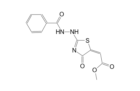 methyl (2E)-(2-(2-benzoylhydrazino)-4-oxo-1,3-thiazol-5(4H)-ylidene)ethanoate