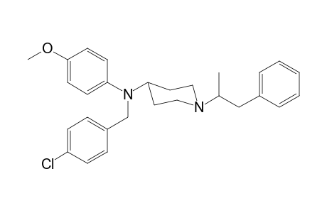 N-4-Chlorobenzyl-N-4-methoxyphenyl-1-(1-phenylpropan-2-yl)piperidin-4-amine