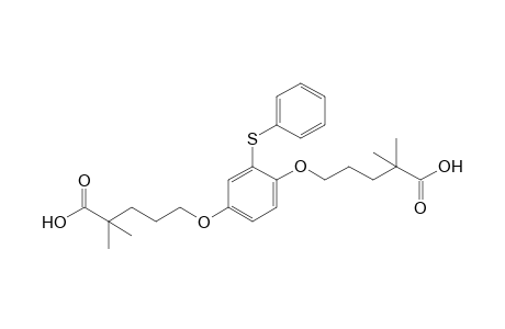 5,5'-{[2-(phenylthio)-p-phenylene]dioxy}bis[2,2-dimethylvaleric acid]