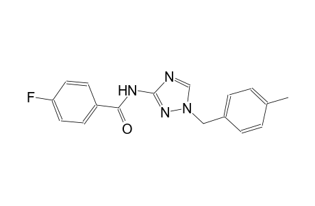 4-fluoro-N-[1-(4-methylbenzyl)-1H-1,2,4-triazol-3-yl]benzamide