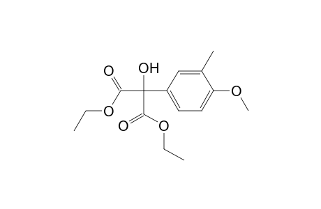Propanedioic acid, hydroxy(4-methoxy-3-methylphenyl)-, diethyl ester