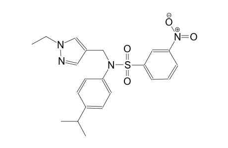 benzenesulfonamide, N-[(1-ethyl-1H-pyrazol-4-yl)methyl]-N-[4-(1-methylethyl)phenyl]-3-nitro-
