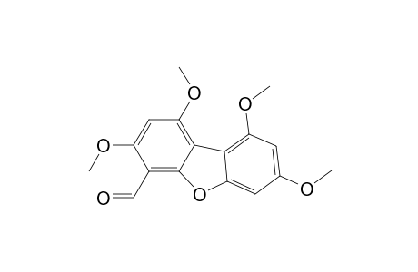 4-Dibenzofurancarboxaldehyde, 1,3,7,9-tetramethoxy-