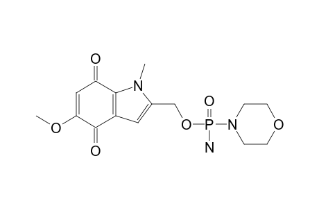 2-(5-METHOXY-1-METHYL-4,7-INDOLEQUINONYL)-METHYL-MORPHOLINOPHOSPHORODIAMIDATE