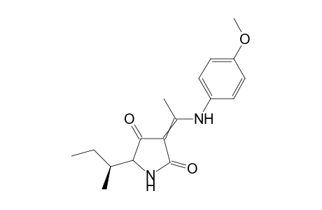 (5RS,6S)-5-sec-Butyl-3-[1-(4-methoxylphenyl)amino]ethylidene-1H-pyrrolidine-2,4-dione