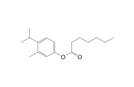 Heptanoic acid, 3-methyl-4-(1-methylethyl)phenyl ester