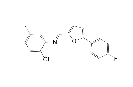 phenol, 2-[[(E)-[5-(4-fluorophenyl)-2-furanyl]methylidene]amino]-4,5-dimethyl-