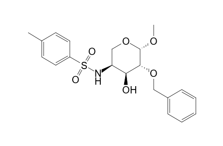 .beta.-L-Arabinopyranoside, methyl 4-deoxy-4-[[(4-methylphenyl)sulfonyl]amino]-2-O-(phenylmethyl)-