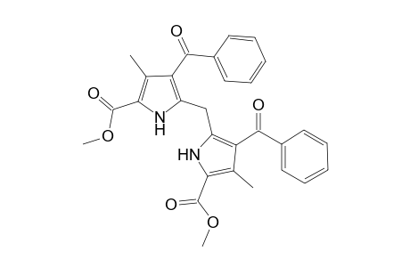 Dimethyl 3,3'-dimethyl-4,4'-bis[benzoyl-pyrrolyl]methane-2,2'-dicarboxylate