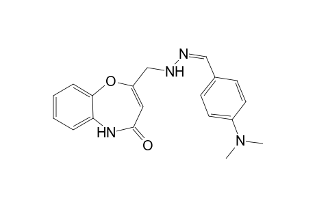 2-[4-(N,N-Dimethylamino)benzylidene]hydrazinomethyl-benzo-1,5-oxazepin-4(5H)-one