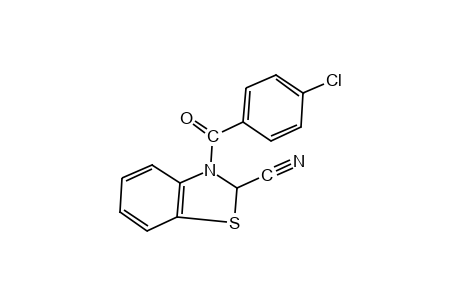 3-(p-chlorobenzoyl)-2-benzothiazolinecarbonitrile