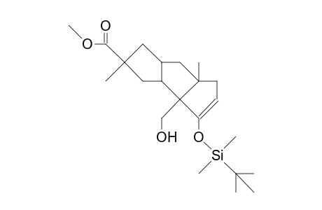 4b-Carboxymethyl-1b-hydroxymethyl-4a,8b-dimethyl-11-(T-butyl-dimethyl-silyloxy)-cis, cis-tricyclo(6.3.0.0/2,6)undec-10-en