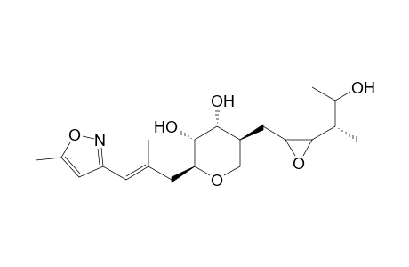 2H-Pyran-3,4-diol, tetrahydro-5-[[3-(2-hydroxy-1-methylpropyl)oxiranyl]methyl]-2-[2-methyl-3-(5-methyl-3-isoxazolyl)-2-propenyl]-, [2S-[2.alpha.(E),3.beta.,4.beta.,5.alpha.[2R*,3R*(1R*, 2R*)]]]-