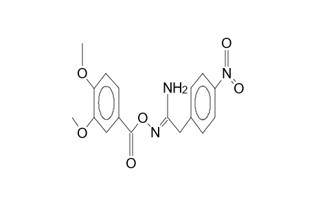 (1Z)-N'-[(3,4-dimethoxybenzoyl)oxy]-2-(4-nitrophenyl)ethanimidamide
