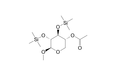Methyl-4-O-acetyl-2,3-bis-O-trimethylsilyl.beta.-D-xylopyranosid