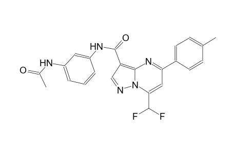 N-[3-(acetylamino)phenyl]-7-(difluoromethyl)-5-(4-methylphenyl)pyrazolo[1,5-a]pyrimidine-3-carboxamide