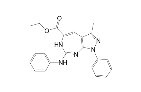 1-Phenyl-3-methyl-5-(ethoxycarbonyl)-7-(phenylamino)pyrazolo[3,4-d][1,3]diazepine