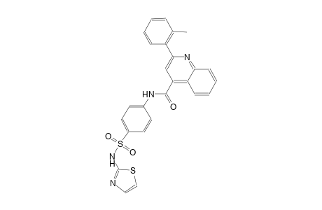 2-(2-methylphenyl)-N-{4-[(1,3-thiazol-2-ylamino)sulfonyl]phenyl}-4-quinolinecarboxamide