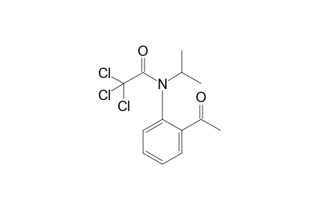 2,2,2-tris(chloranyl)-N-(2-ethanoylphenyl)-N-propan-2-yl-ethanamide